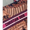 Dior Fuchsia Dior Book Tote Dior Animals Embroidered Canvsa Bag Peachblow
