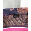 Dior Fuchsia Dior Book Tote Dior Animals Embroidered Canvsa Bag Peachblow