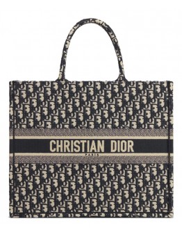 Dior Book Tote bag M1286 Dark Blue