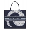 Dior Blue Multicolor Tie Dior Embroidery Dark Blue