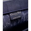Dior Blue Multicolor Tie Dior Embroidery Dark Blue