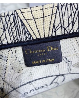 Dior Blue Multicolor Dior Around the World Embroidery Blue