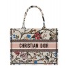 Dior Small Dior Book Tote White