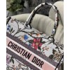 Dior Small Dior Book Tote White