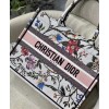 Dior Small Dior Book Tote White