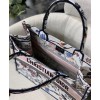 Dior Small Dior Book Tote White
