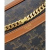 Celine Medium Patapans In Triomphe Canvas Brown