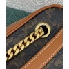 Celine Medium Patapans In Triomphe Canvas Brown