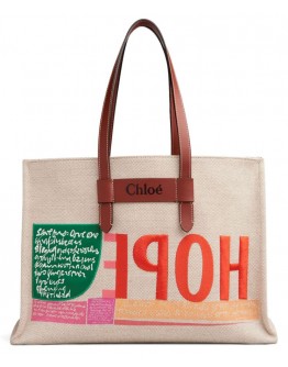 Chloe Corita Kent Large Tote Cream