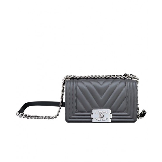C-C Small Boy Handbag A67086 Dark Gray