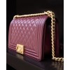 C-C Lambskin Medium Boy Bag A67086