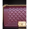 C-C Lambskin Medium Boy Bag A67086