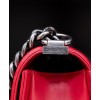 C-C Lambskin Medium Boy Bag A67086 Red