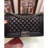 C-C Lambskin Boy Bag A67086 Black