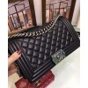 C-C Lambskin Boy Bag A67086 Black