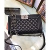 C-C Lambskin Boy Bag A67086 Black