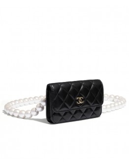 C-C Women's Clutch With Chain AP1898 Black