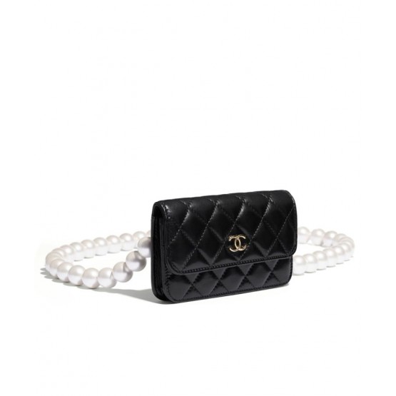 C-C Women's Clutch With Chain AP1898 Black