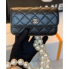 C-C Women's Clutch With Chain AP1898 Black