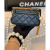 C-C Women's Clutch With Chain AP1898 Black