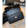 C-C Women's Clutch With Chain AP1898 Black