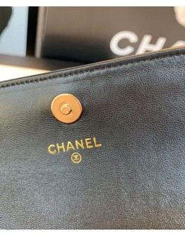 C-C Women's Clutch With Chain AP1898 Black