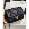 C-C Small Flap Bag AS2232 Black