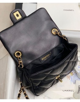 C-C Small Flap Bag AS2232 Black