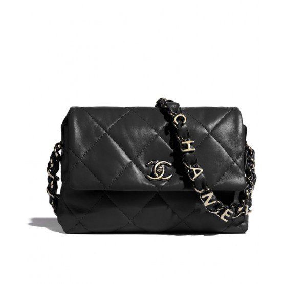 C-C Small Flap Bag AS2299 Black