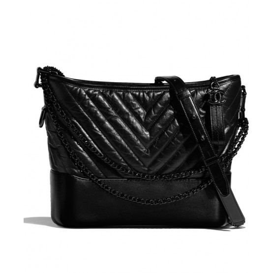 C-C Gabrielle Hobo Bag A93824 Black