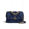 C-C 19 Flap Bag AS1160 Dark Blue