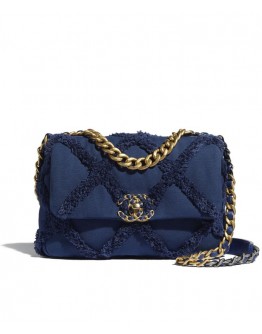 C-C 19 Flap Bag AS1160 Dark Blue