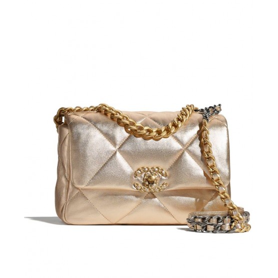 C-C 19 Flap Bag AS1160 Golden