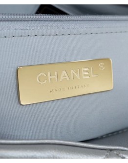 C-C 19 Large Flap Bag AS1161 Silver