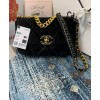 C-C Women's 19 Flap Bag AS1160 Black