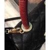C-C Small Flap Bag With Top Handle A92990 Black