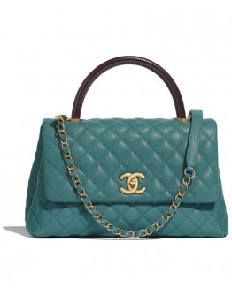 C-C Flap Bag with Top Handle A92991