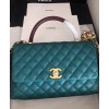 C-C Flap Bag with Top Handle A92991