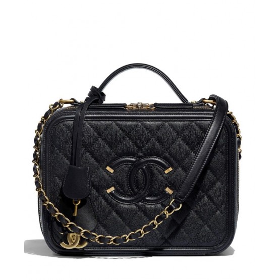 C-C Black Vanity Case Bag A93344 Black
