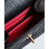 C-C Mini Flap Bag With Top Handle AS2477 Black