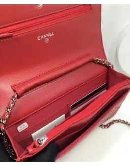 C-C Classic Quilted WOC Wallet on Chain A33814