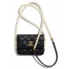 C-C Flap Card Holder With Chain AP2185 Black