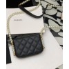 C-C Flap Card Holder With Chain AP2185 Black