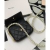 C-C Flap Card Holder With Chain AP2185 Black