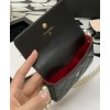 C-C Flap Card Holder With Chain AP2185 Black