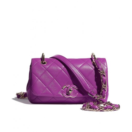 C-C Small Flap Bag AS2317 Purple