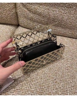 C-C Mini Evening Bag Golden