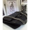 C-C Women's Classic Jumbo Flap Bag A37586 Black