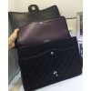 C-C CF MAXI 33cm Bag A58601 Black Calfskin
