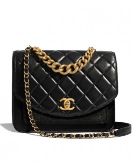 C-C Flap Bag AS0785 Black